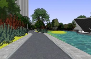 Sketchup景观模型|滨水景观，现代风格-BIM建筑网