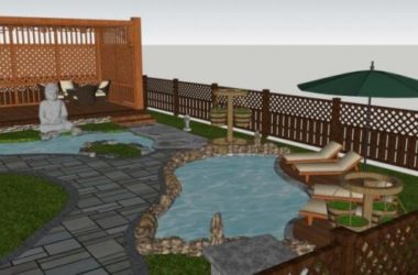 Sketchup景观模型|别墅庭院，中式风格-BIM建筑网