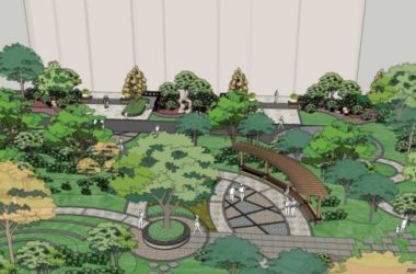 Sketchup景观模型|小区景观，住宅景观，现代风格-BIM建筑网