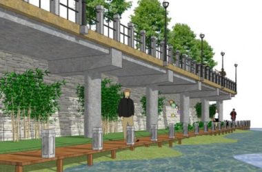 Sketchup景观模型|滨水景观，现代风格-BIM建筑网