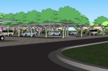 Sketchup景观模型|停车场景观，现代风格-BIM建筑网