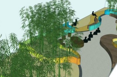 Sketchup景观模型|庭院景观，现代风格-BIM建筑网