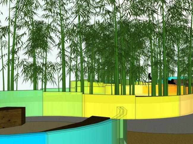 Sketchup景观模型|庭院景观，现代风格