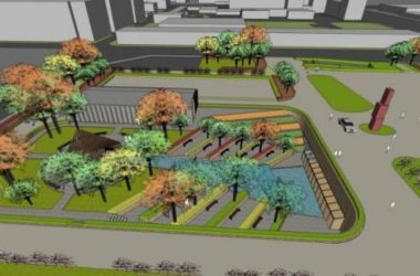 Sketchup景观模型|下沉广场景观，现代风格-BIM建筑网