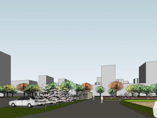 Sketchup景观模型|下沉广场景观，现代风格