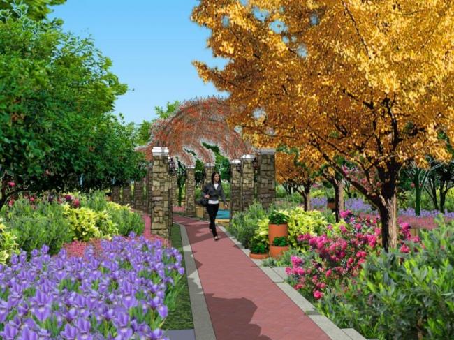 Sketchup景观模型|小区景观，住宅景观，现代风格