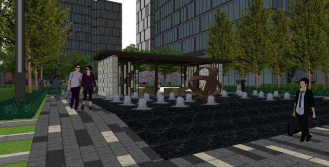Sketchup景观模型|工业园景观，办公景观，现代风格