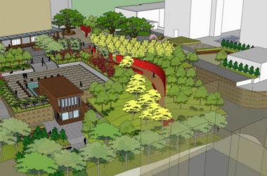 Sketchup景观模型|广场景观，现代风格-BIM建筑网