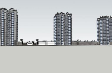 Sketchup住宅模型|高层住宅，现代中式风格-BIM建筑网