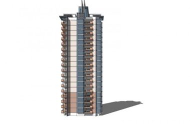Sketchup住宅模型|高层住宅，现代风格-BIM建筑网