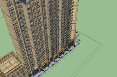 Sketchup住宅模型|高层住宅，现代风格-BIM建筑网