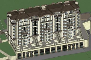 Sketchup住宅模型|多层花园洋房，联排住宅，古典风格-BIM建筑网