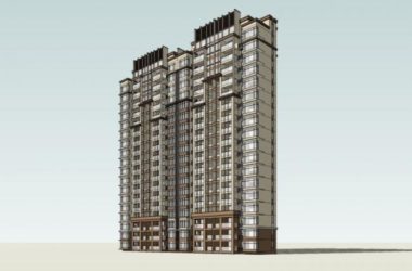 Sketchup住宅模型|高层住宅，居住建筑，古典风格-BIM建筑网