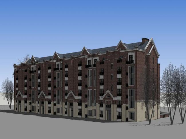 Sketchup住宅模型|联排住宅，英式风格，古典风格，居住建筑