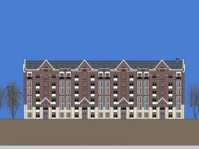 Sketchup住宅模型|联排住宅，英式风格，古典风格，居住建筑