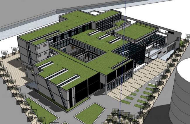 Sketchup文化模型|多层图书馆，文化建筑，现代风格