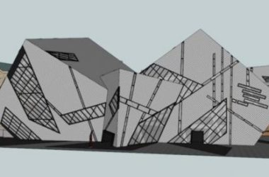 Sketchup文化模型|多层博物馆，现代风格，皇家安大略博物馆，丹尼尔·里伯斯金，文化建筑-BIM建筑网