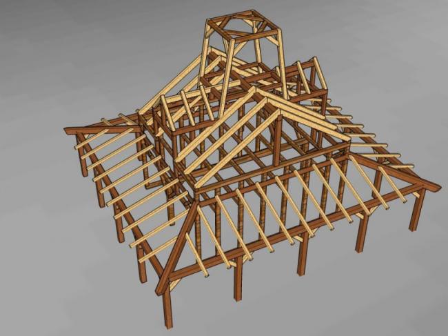 Sketchup小品模型|构筑物，现代风格，小品亭子