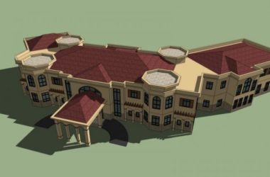 Sketchup商业模型|低层会所，古典风格-BIM建筑网