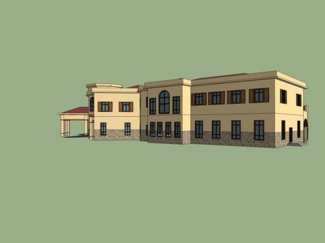 Sketchup商业模型|低层会所，古典风格