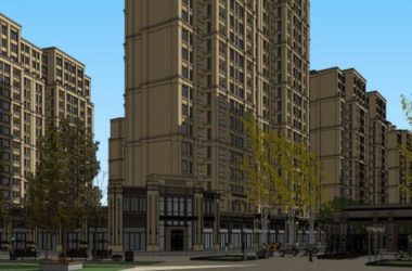 Sketchup住宅模型|高层住宅底层商业，居住建筑，古典风格-BIM建筑网