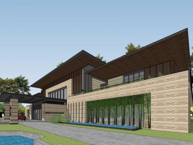 Sketchup商业模型|多层宾馆，现代风格