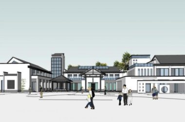 Sketchup商业模型|低层会所，现代中式风格-BIM建筑网