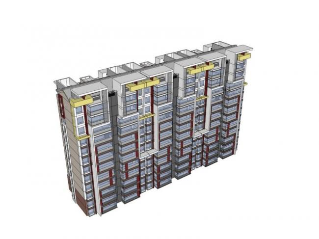 Sketchup住宅模型|高层住宅，现代风格