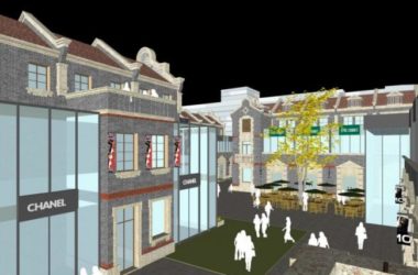 Sketchup商业模型|多层商业街，现代风格-BIM建筑网