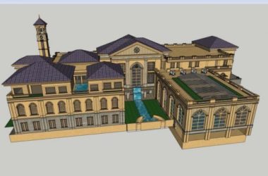 Sketchup商业模型|多层会所，欧式古典风格-BIM建筑网
