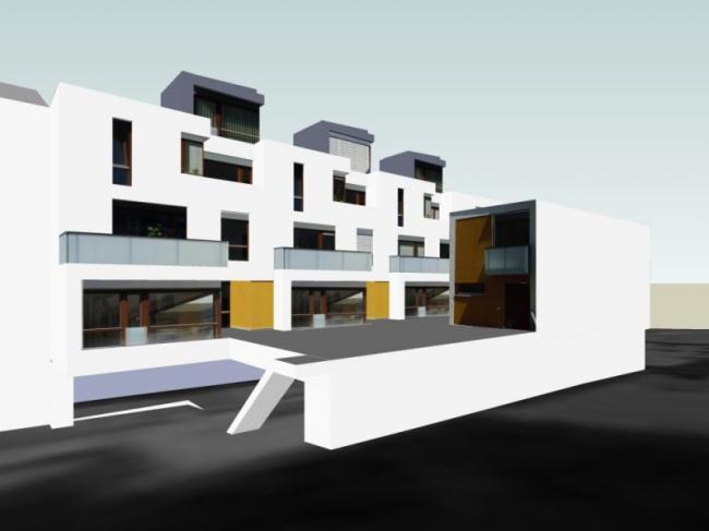 Sketchup住宅模型|多层公寓，现代风格