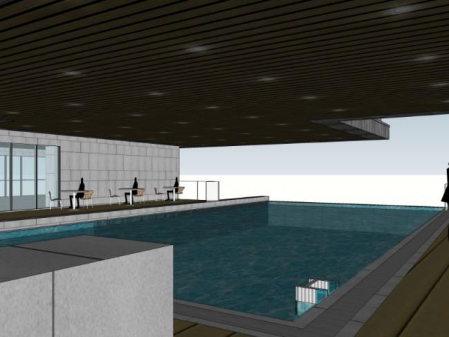 Sketchup商业模型|多层会所，现代风格