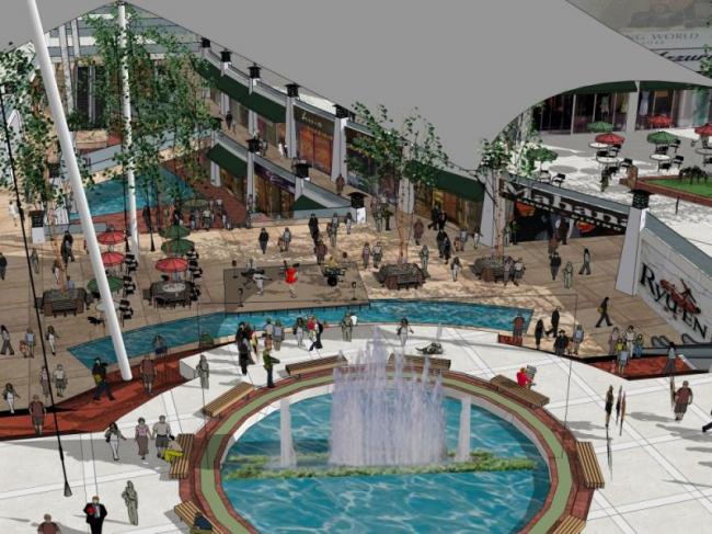 Sketchup景观模型|办公景观，商业景观，现代风格