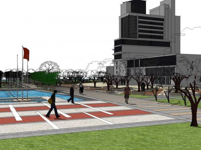 Sketchup景观模型|住宅景观，办公景观，现代风格