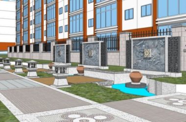Sketchup景观模型|小区景观，住宅景观，现代中式风格-BIM建筑网