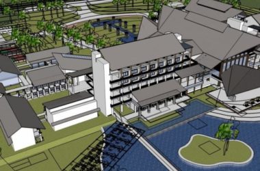 Sketchup酒店模型|多层酒店建筑群，现代中式风格-BIM建筑网