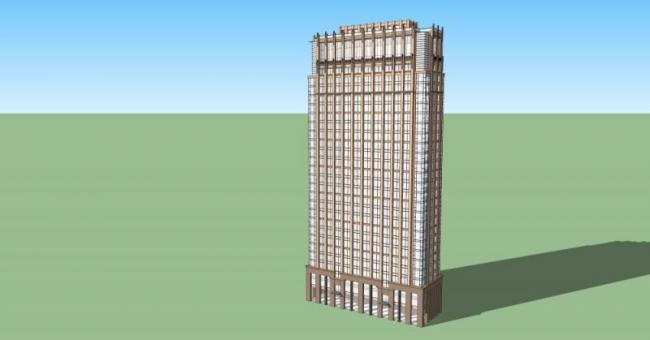 Sketchup酒店模型|高层酒店，现代风格