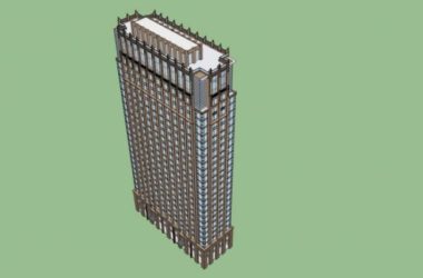 Sketchup酒店模型|高层酒店，现代风格-BIM建筑网