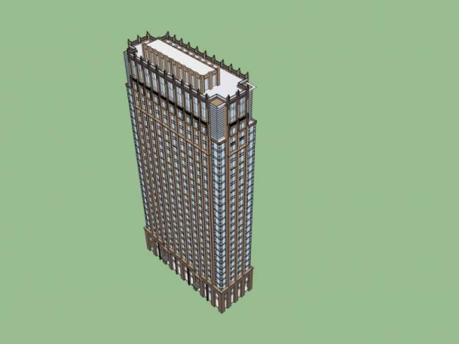 Sketchup酒店模型|高层酒店，现代风格