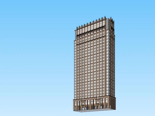 Sketchup酒店模型|高层酒店，现代风格