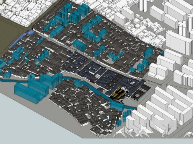 Sketchup住宅模型|多层青年旅社，现代中式风格