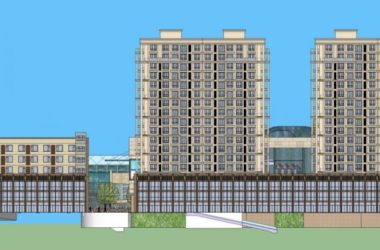 Sketchup住宅模型|高层商住小区，居住建筑，古典风格-BIM建筑网