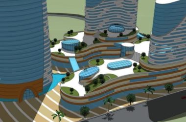 Sketchup综合体模型|超高层商业综合体，酒店，办公，现代风格-BIM建筑网