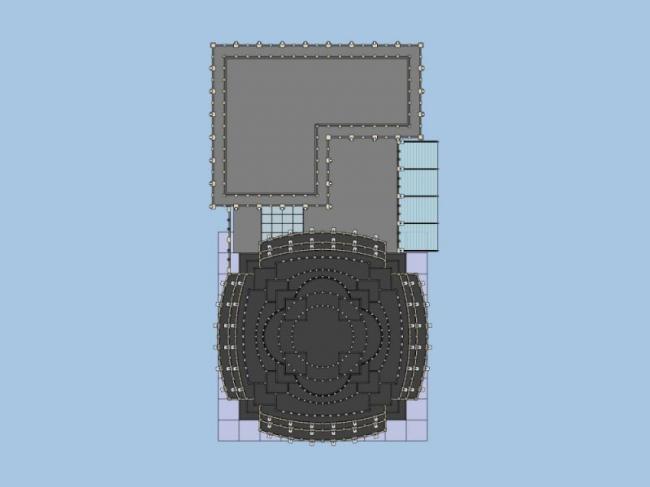 Sketchup综合体模型|超高层综合体，商业，酒店，办公，古典风格