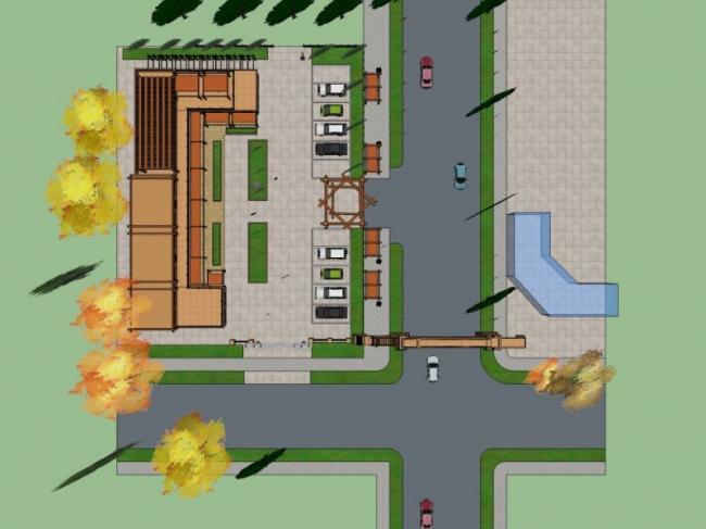 Sketchup商业模型|低层会所，现代风格