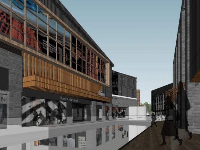 Sketchup商业模型|多高层商业街区，现代风格