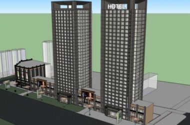 Sketchup酒店模型|高层酒店，现代风格-BIM建筑网