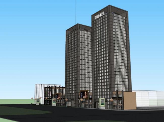 Sketchup酒店模型|高层酒店，现代风格