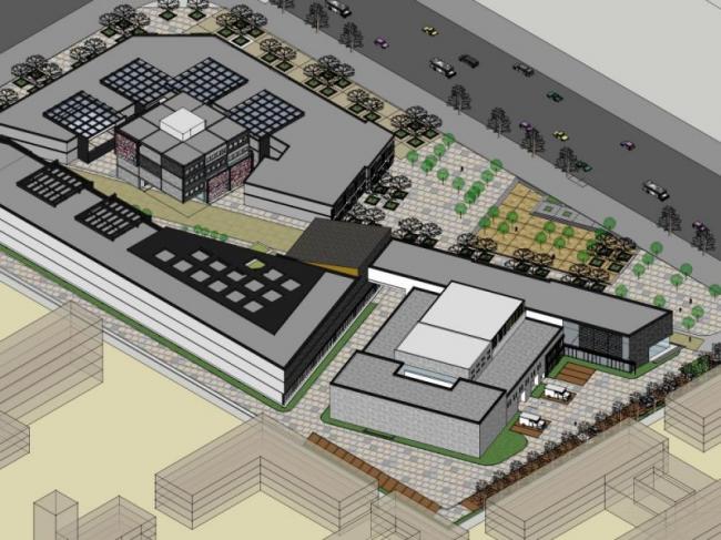 Sketchup商业模型|低层会所，现代风格