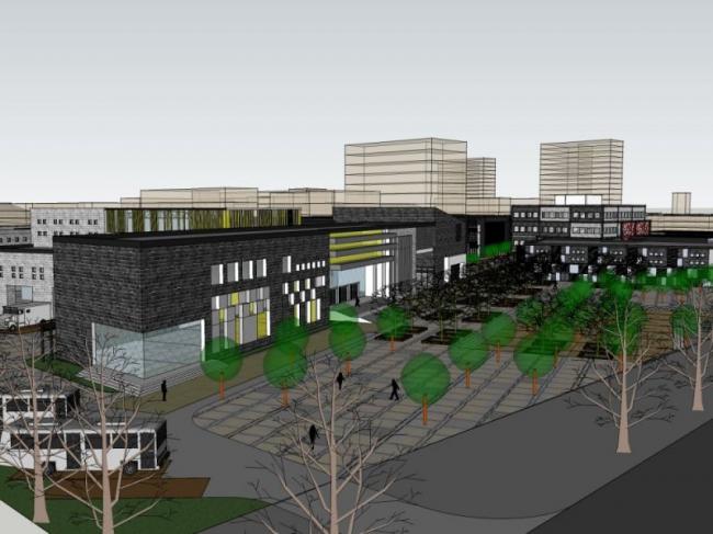 Sketchup商业模型|低层会所，现代风格